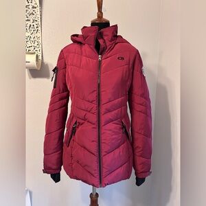 CB sports expedition Women's Red Quilted Jacket size M